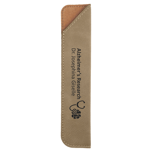 6 1/4" Laserable Leatherette Pen Sleeve