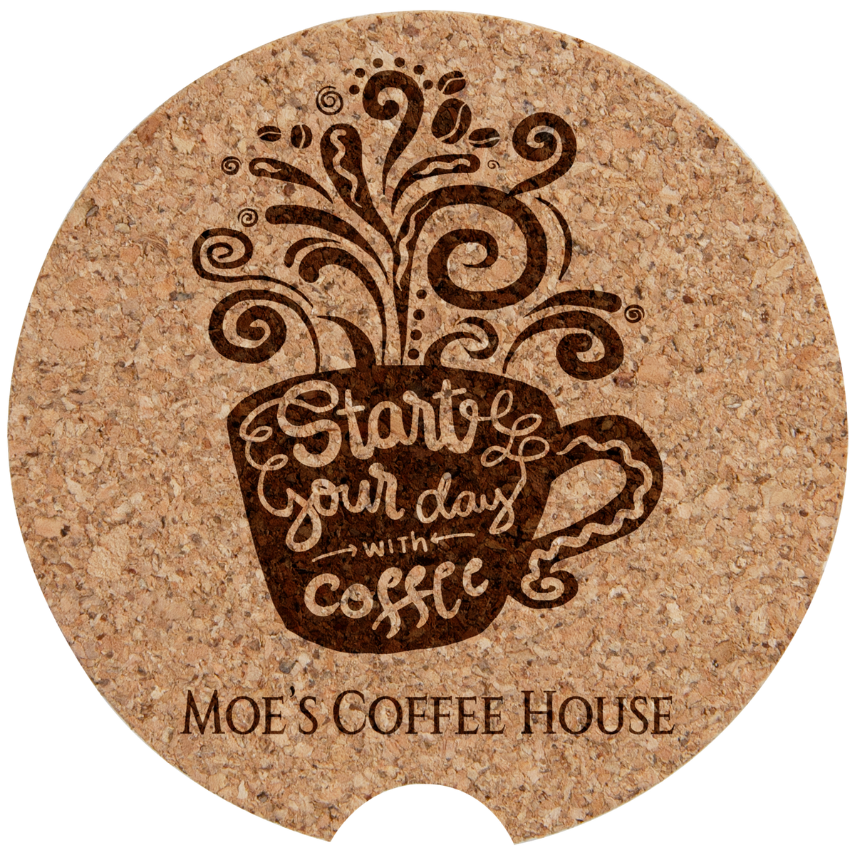 2 1/2" Cork Car Coaster