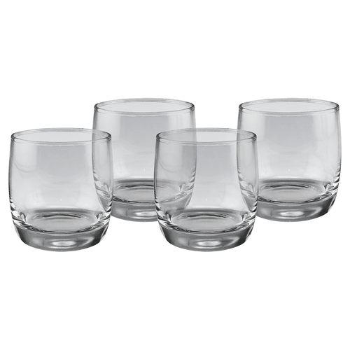 10 oz. Round Rocks Glasses in Gift Box with Printed Sleeve. (Same Glasses as the DSC302S) Sold in Sets of 4, 6 Sets Per Case
