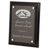 9" x 12" Piano Finish Floating Glass Plaque