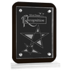 Black Floating Glass Standup Plaque