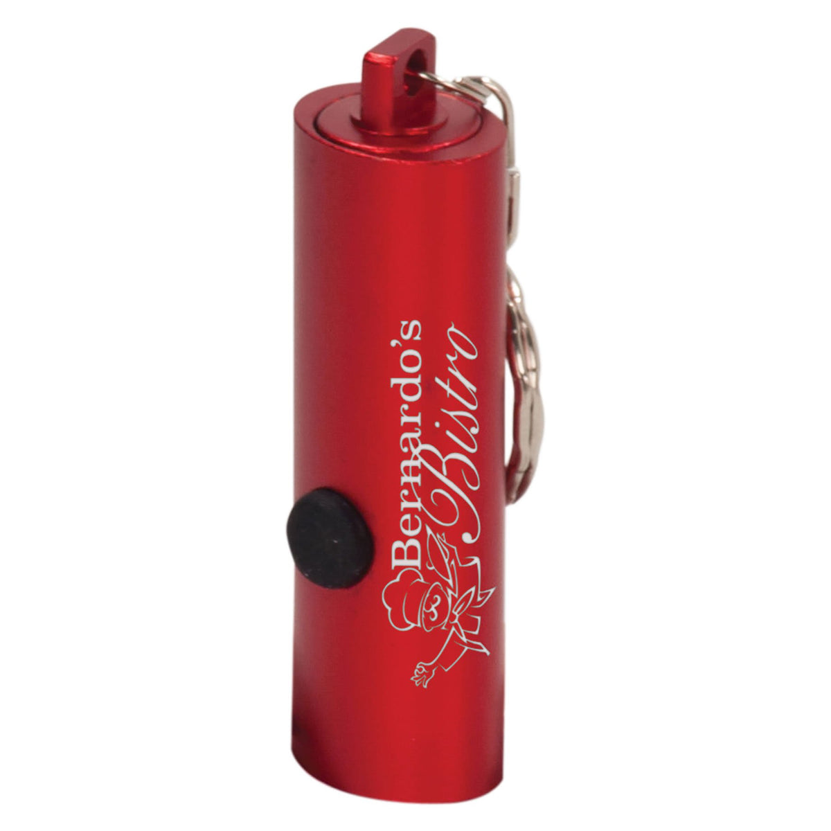 2 3/8" 3-LED Laserable Flashlight with Keychain