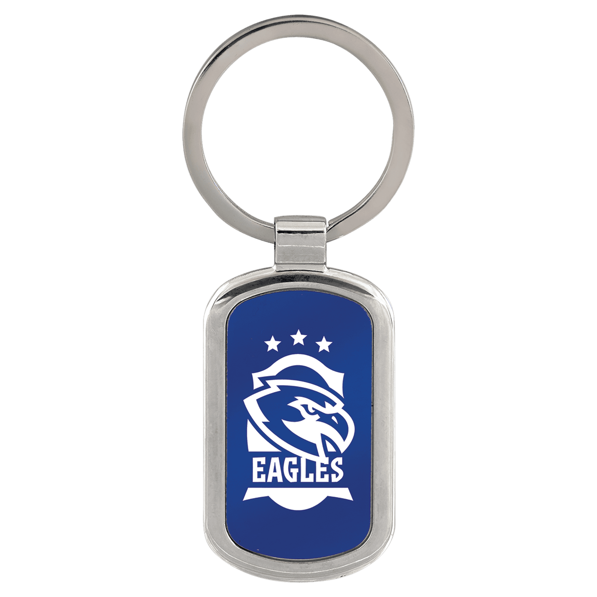 1 1/8" x 1 7/8" Laserable Rectangle Keychain