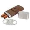 Laserable Leatherette Cigar Case with Cutter