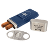 Laserable Leatherette Cigar Case with Cutter