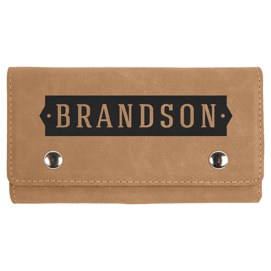 Laserable Leatherette Card & Dice Set