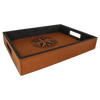 16" x 12" Laserable Leatherette Serving Tray