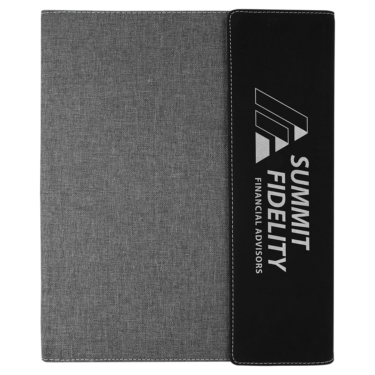 9 1/2" x 12" Canvas Portfolio with Leatherette Accent and Notepad