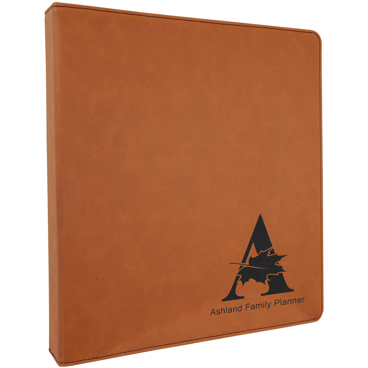 10 1/2" x 11 1/2" Laserable Leatherette 3 Ring Binder with 1" Slant D Rings