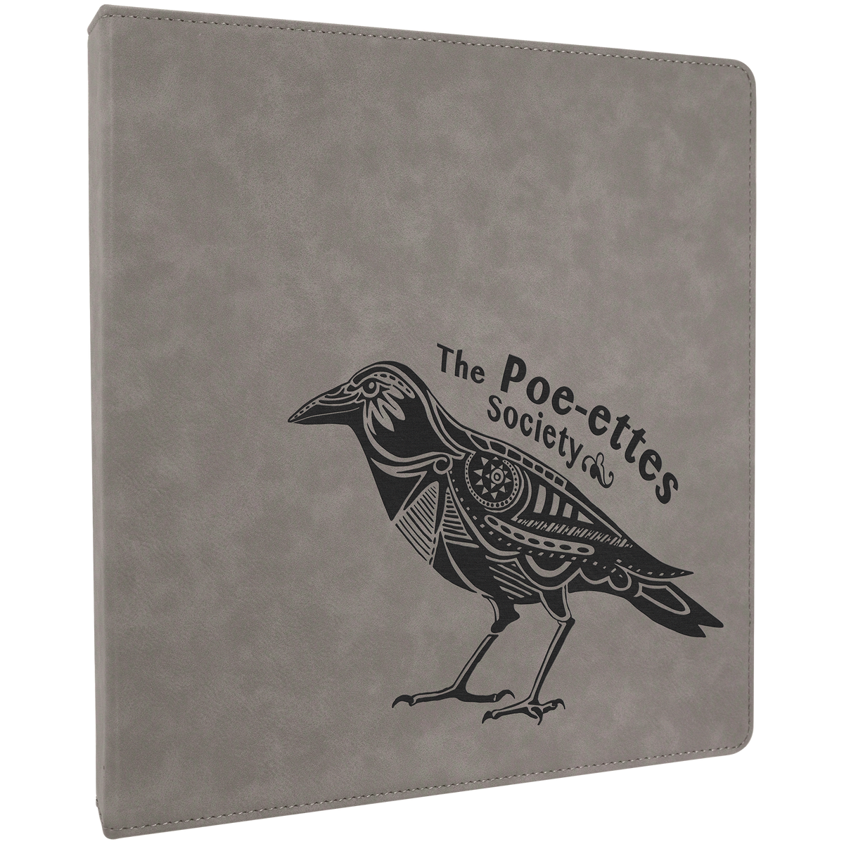 10 1/2" x 11 1/2" Laserable Leatherette 3 Ring Binder with 1" Slant D Rings