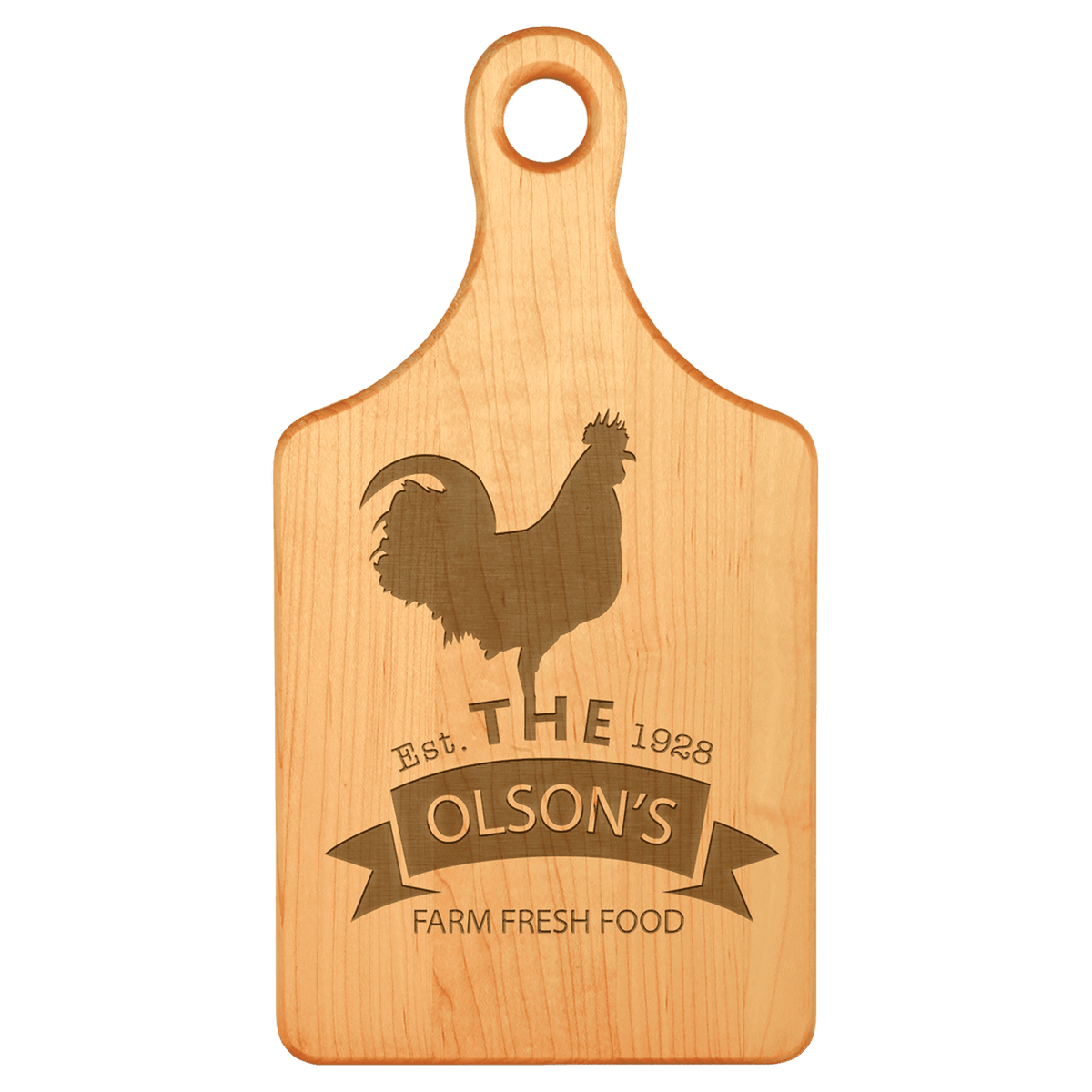 13 1/2" x 7" Paddle Shaped Cutting Board