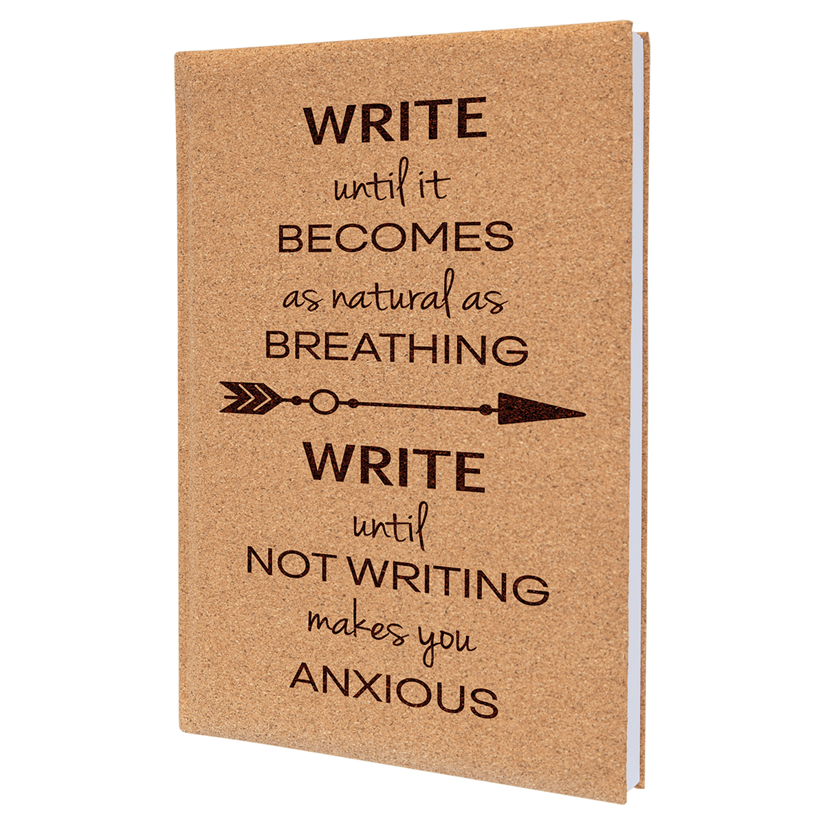 7" x 9 3/4" Cork Journal with Lined Notepad