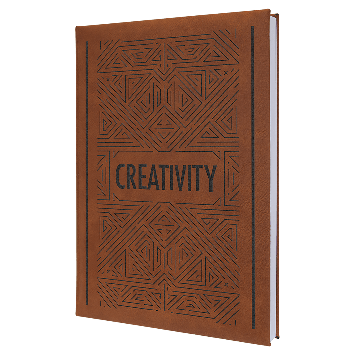 7" x 9 3/4" Leatherette Sketch Book with Unlined Notepad