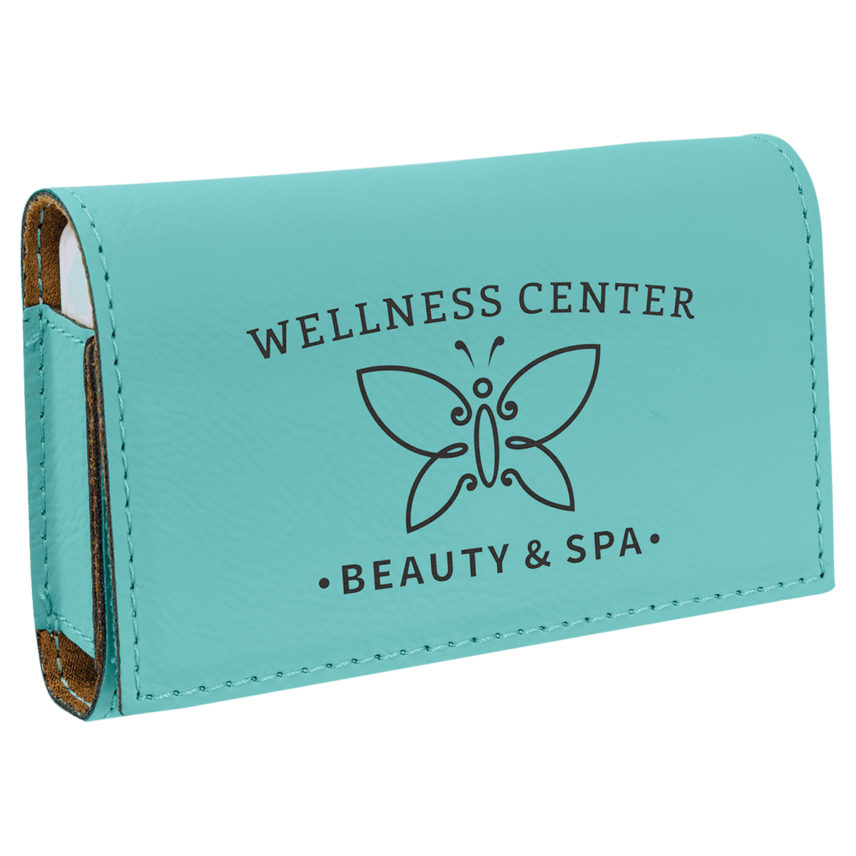 4 3/4" x 3 1/8" Laserable Leatherette Pill Box