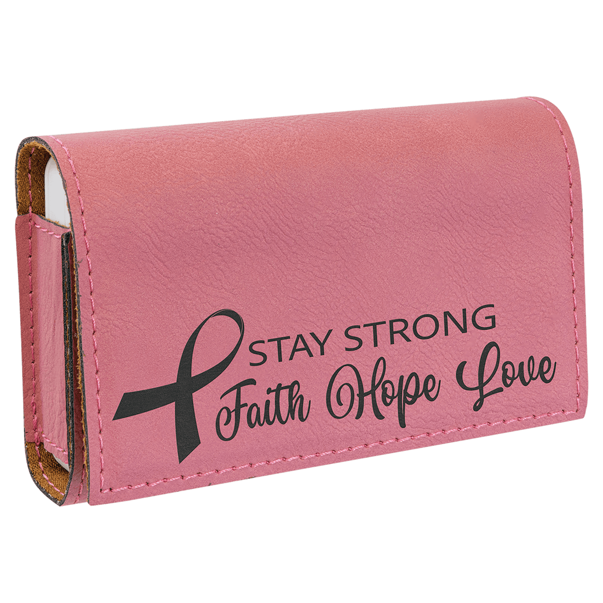 4 3/4" x 3 1/8" Laserable Leatherette Pill Box