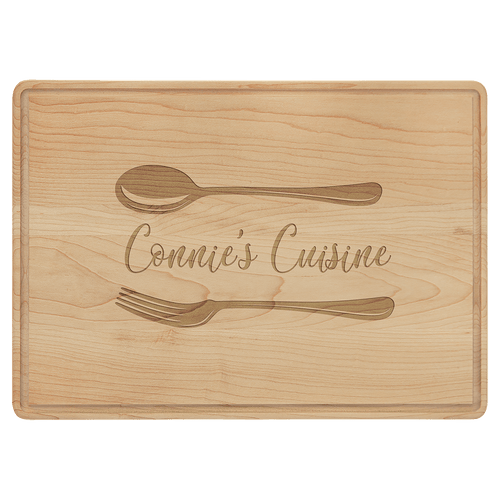 13 3/4" x 9 3/4" Cutting Board with Drip Ring