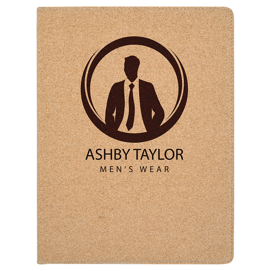 9 1/2" x 12" Cork Portfolio with Notepad