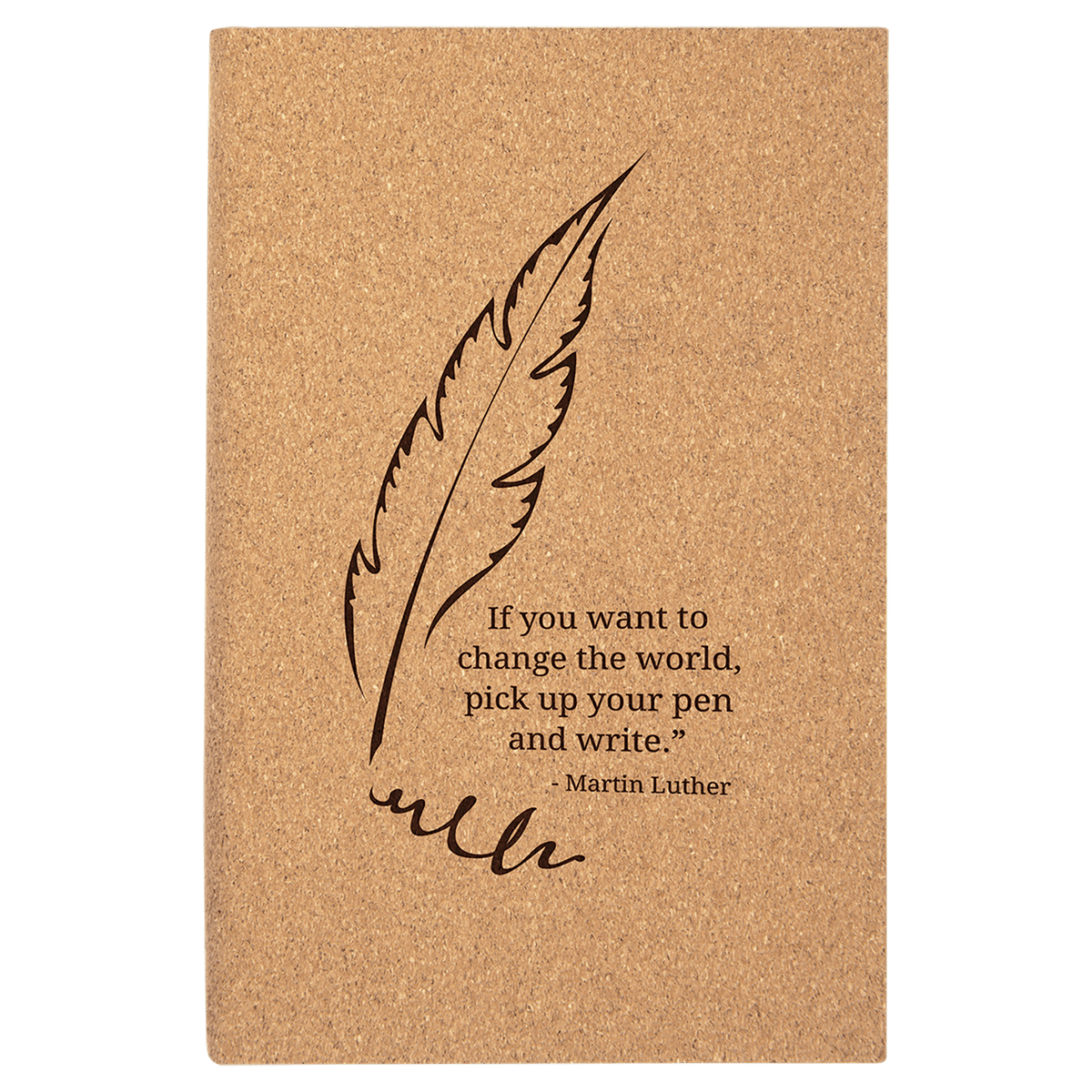 5 1/4" x 8 1/4" Cork Journal with Lined Notepad