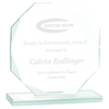 6" Octagon Glass Award