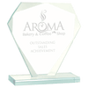 Cut Diamond Jade Glass Award — Size