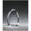 Jeweled Edge Crystal Flame Award