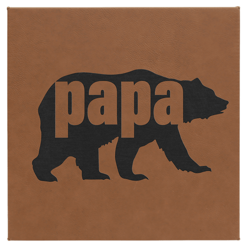 10" x 10" Laserable Leatherette Wall Decor with Sawtooth Hanger