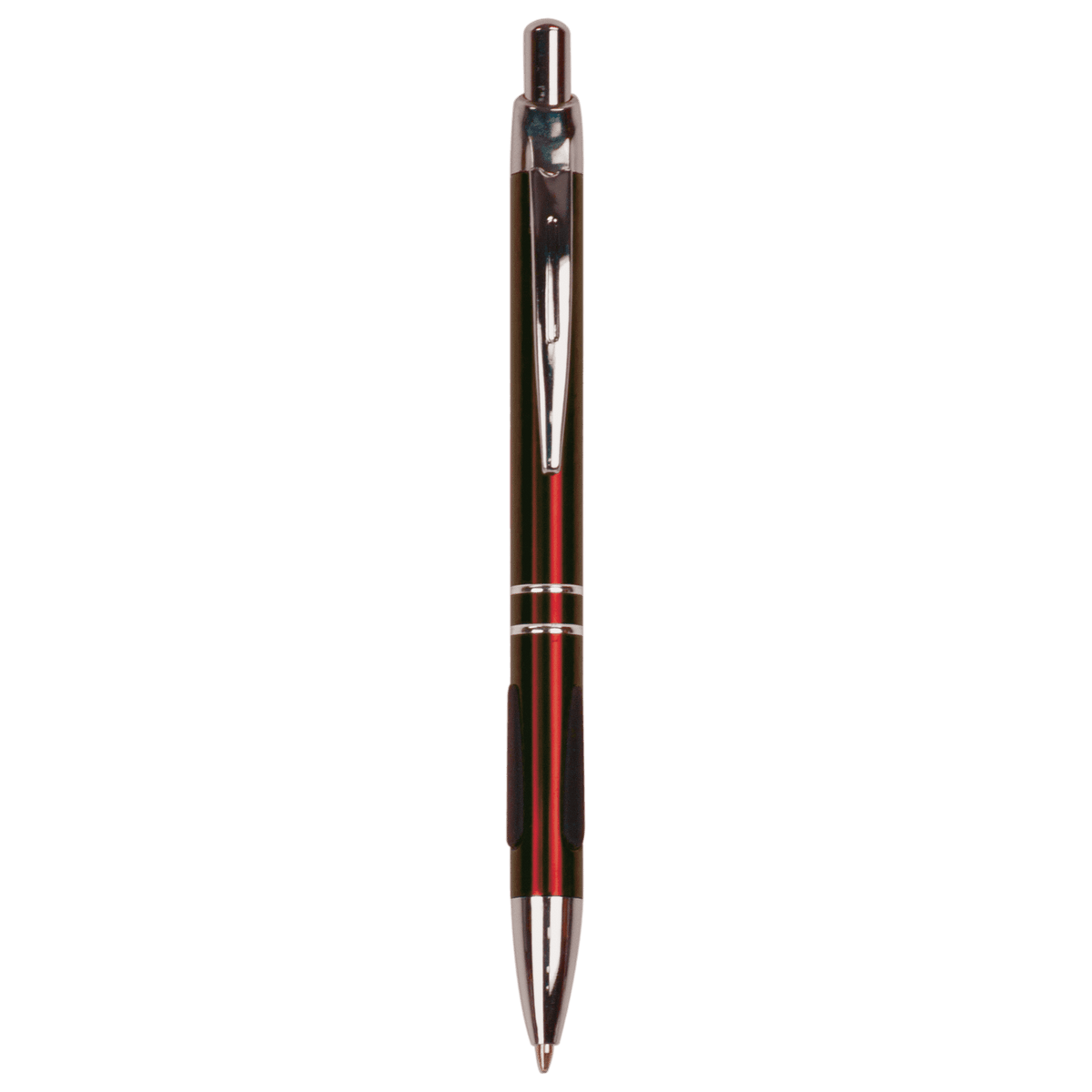 Burgundy with Silver Trim Laserable Pen with Gripper