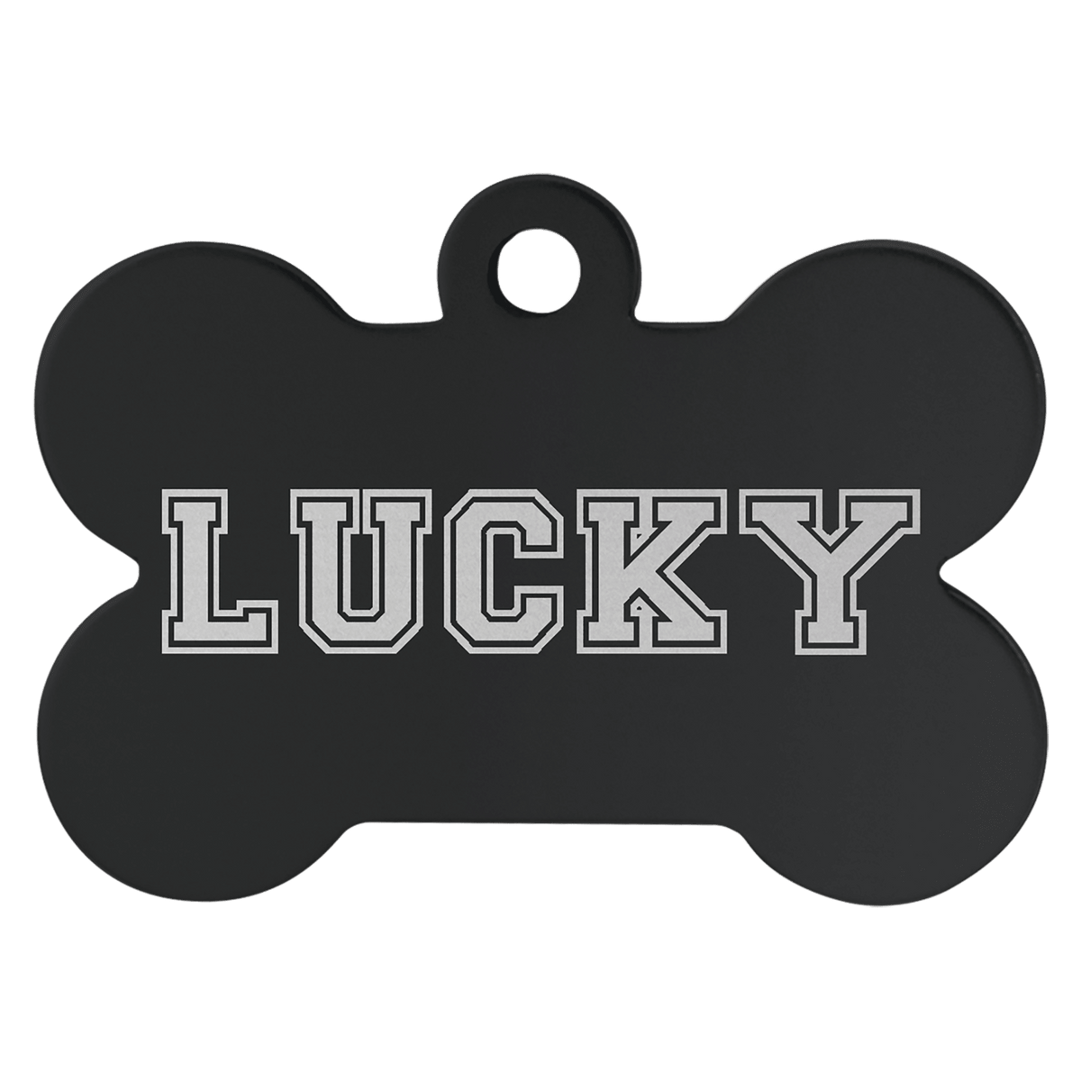 1 1/4" x 3/4" Laserable Anodized Aluminum Bone Pet Tag