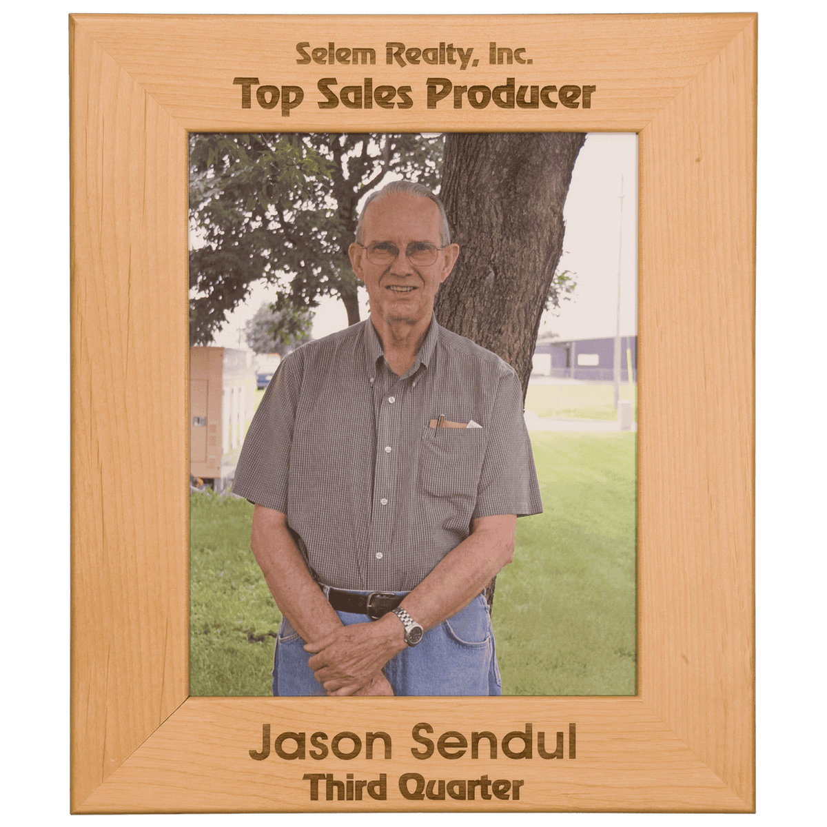 Genuine red alder frame for an 8½ × 11 inch photo