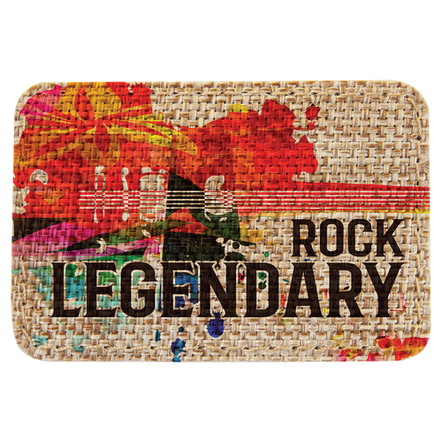 3" x 2" Burlap Rectangle Sublimatable Patch with Adhesive