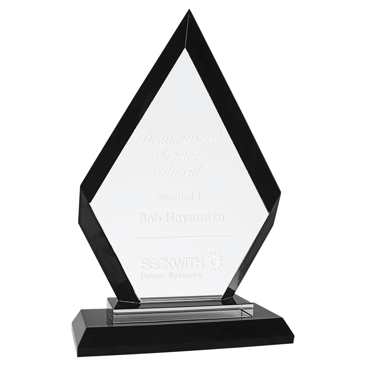 Diamond Regal Glass Award — 7 1/2"