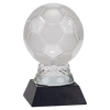 Glass Sport Ball Award with Marble Base — Sport and Size