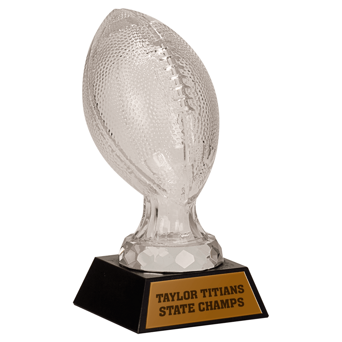 Glass Sport Ball Award with Marble Base — Sport and Size · Football · 7½″ · SBG103