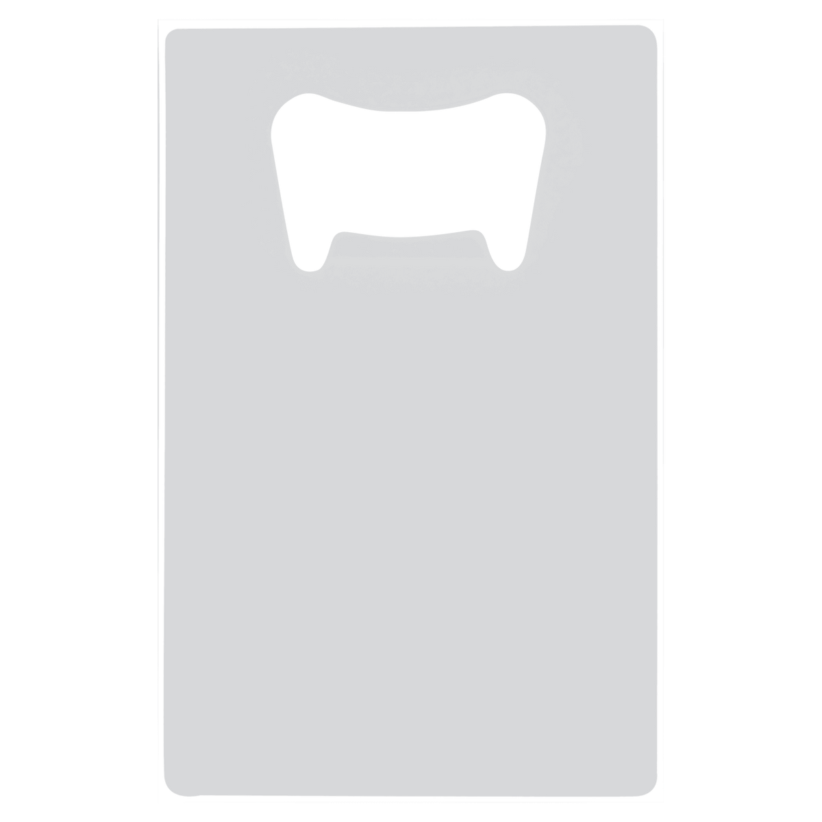 2 1/8" X 3 3/8" Sublimatable White Stainless Steel Bottle Opener