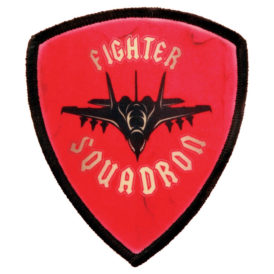 3" Shield Sublimatable Patch with Adhesive & Black Border