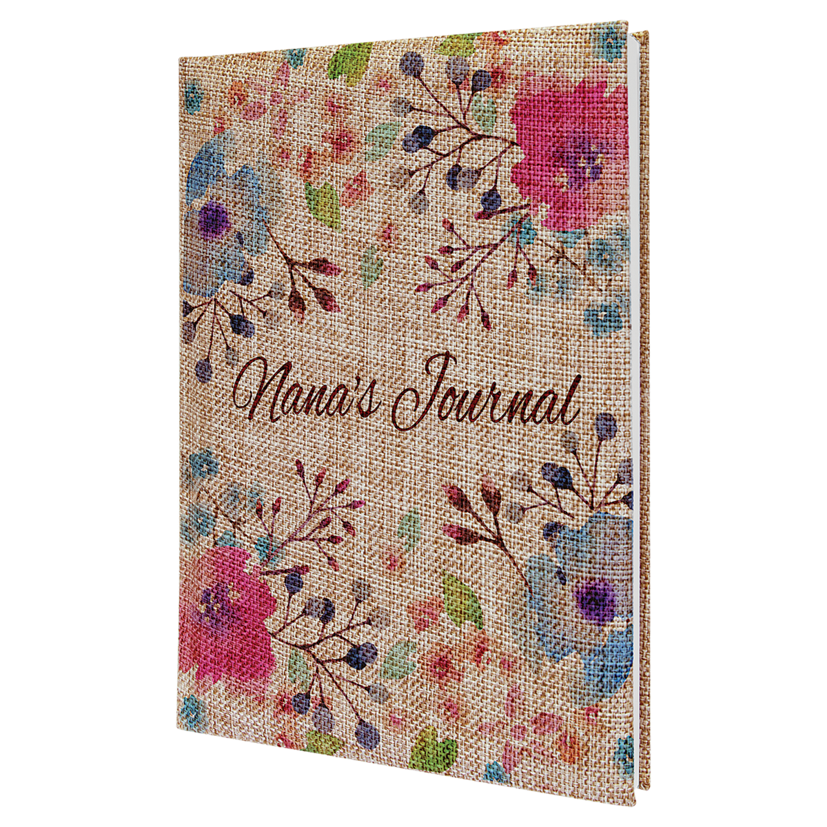 7" x 9 3/4" Burlap Journal with Lined Notepad