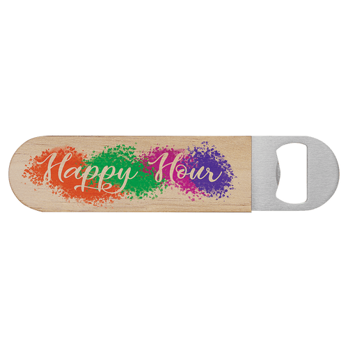 1 1/2" x 7" Sublimatable Wood Bottle Opener