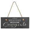 Rectangle Slate Decor with Hanger String