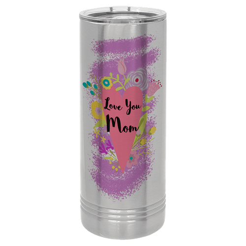 Polar Camel 22 oz. Sublimatable Skinny Tumbler with Slider Lid