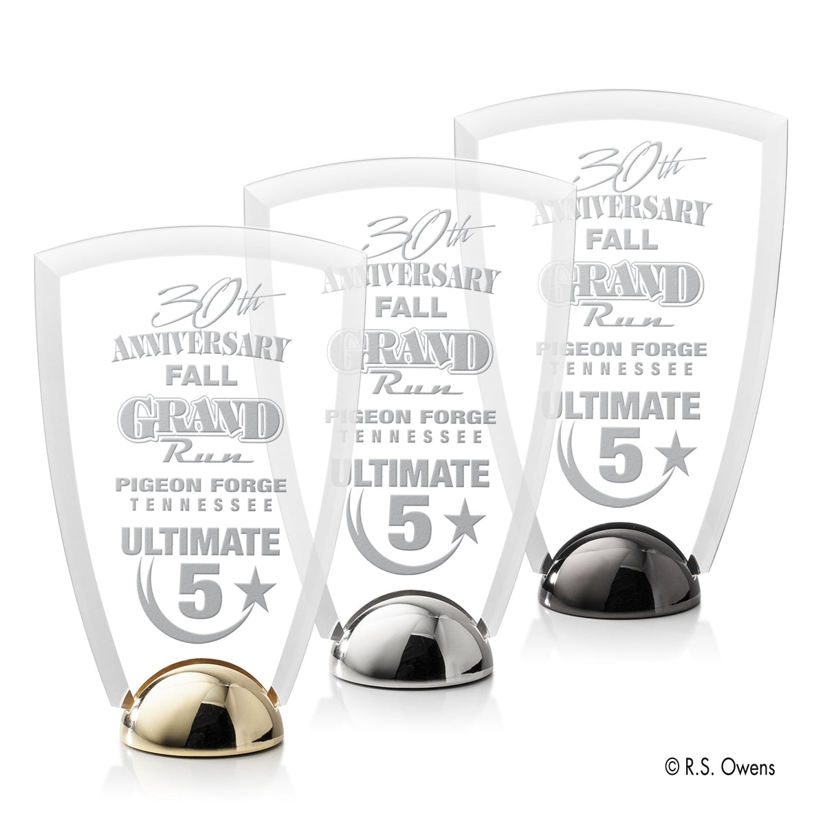 Arch Hemisphere Award - Laser Engraved