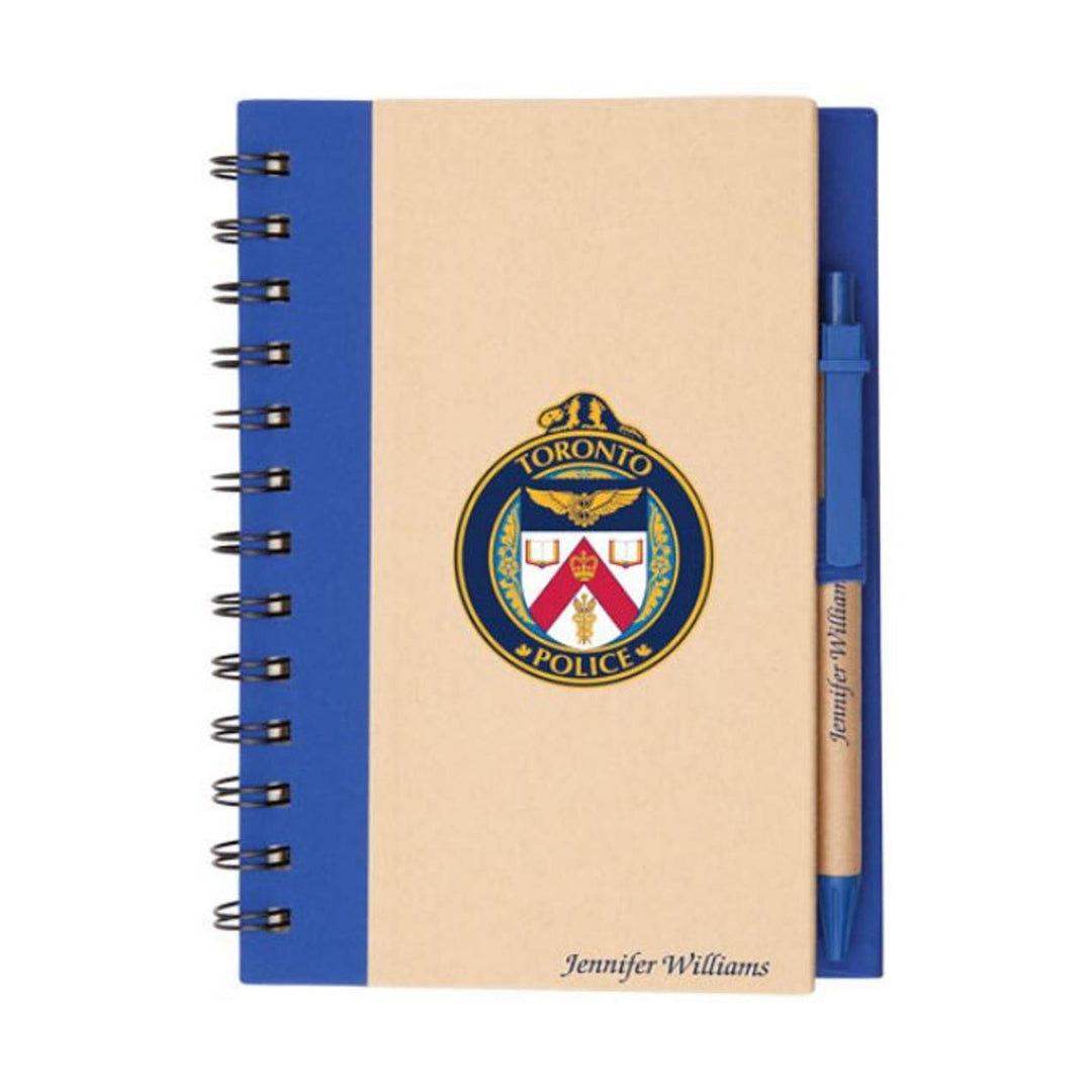 Spiral Bound Notebook & Harvest Pen