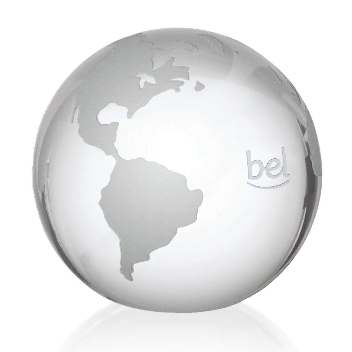 Globe with Frosted Land