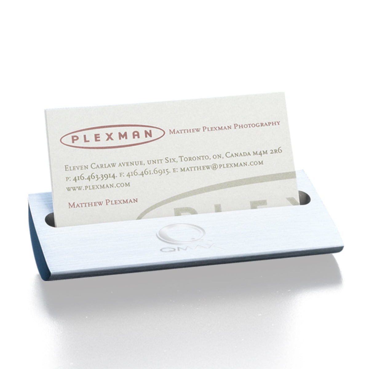 Ashley Business Card Holder Aluminum