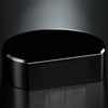 Cut-Circle Black Glass Award Base — Height