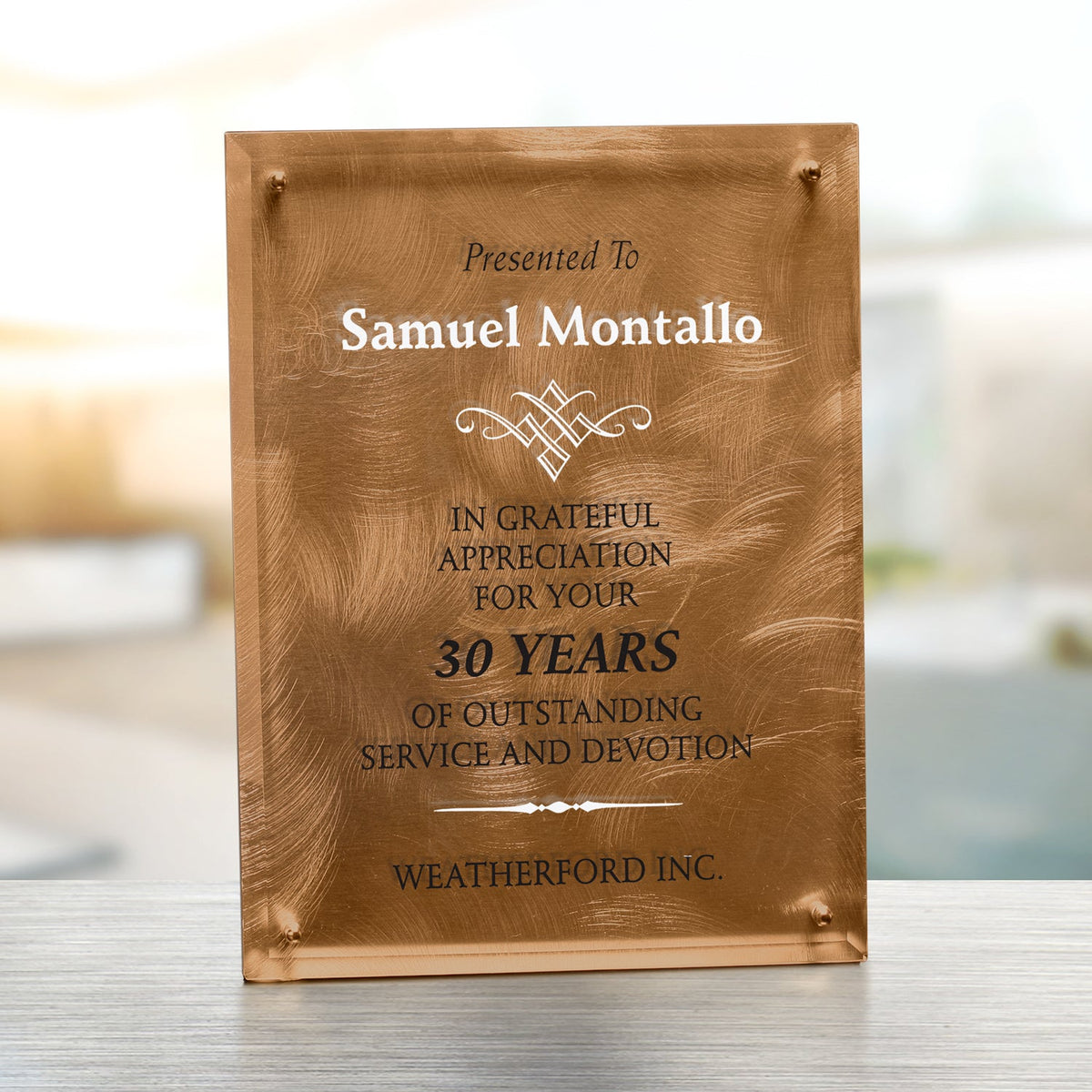 Bronze Alloy Plaque