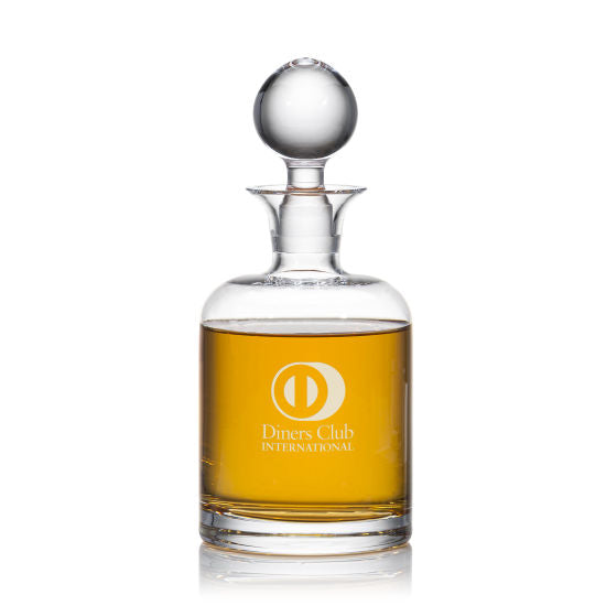 Franca decanter and lid only — deep etched example