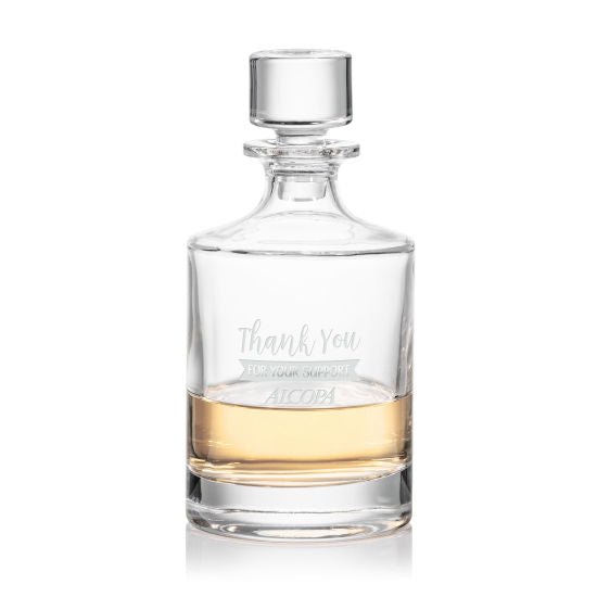 Monterey decanter and lid only — deep etched example