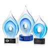 Caspian Art Glass Award – Base & Size Options