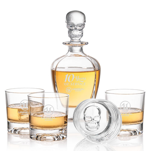 Delrina Skull Decanter & Sets
