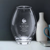 Clear Barrel Crystal Vase — Size Options